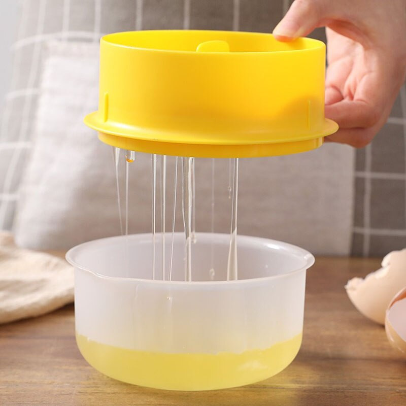 Kuchynský oddeľovač vaječných bielkov, výroba doplnkov na torty, úložný box, pečenie, domácnosť, veľký filter, oddeľovací nástroj, pomocník pri varení