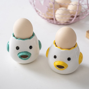 Инструмент за разделяне на яйца Бял жълтък Разделител Керамика Керамични карикатури Пиле Разделител за яйца Кухненски джаджи
