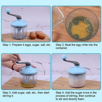 Ημιαυτόματη σιλικόνη Αυγοδάρτης Αφρός ψησίματος Κέικ Αυγοδάρτης Αυγοδάρτης Μίξερ χειρός Αυτοπεριστρεφόμενος Αυγοδάρτης Προμήθειες εργαλείων αυγών κουζίνας