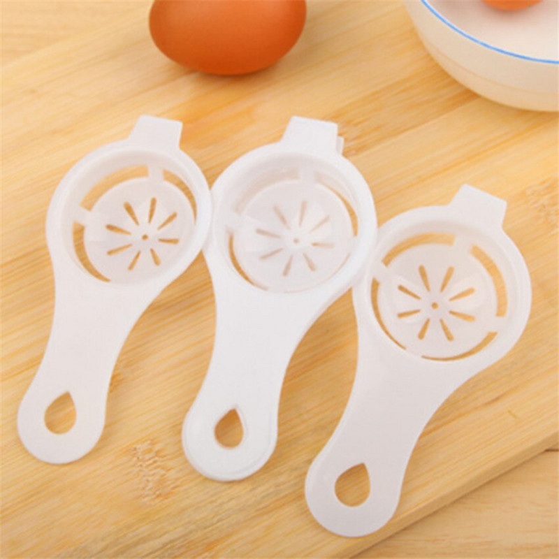 10 ks biely plastový oddeľovač vajec, žĺtok, preosievanie, domáce pečenie koláčov, šéfkuchár, jedálenský gadget na varenie pre domáce kuchynské náradie, veľkoobchod
