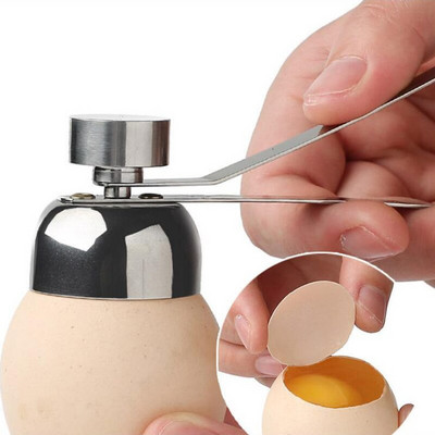 1 tk munakäärid roostevabast terasest keedetud munade koorelõikur koputaja toormuna purustaja eraldaja munaavaja köögitööriistad
