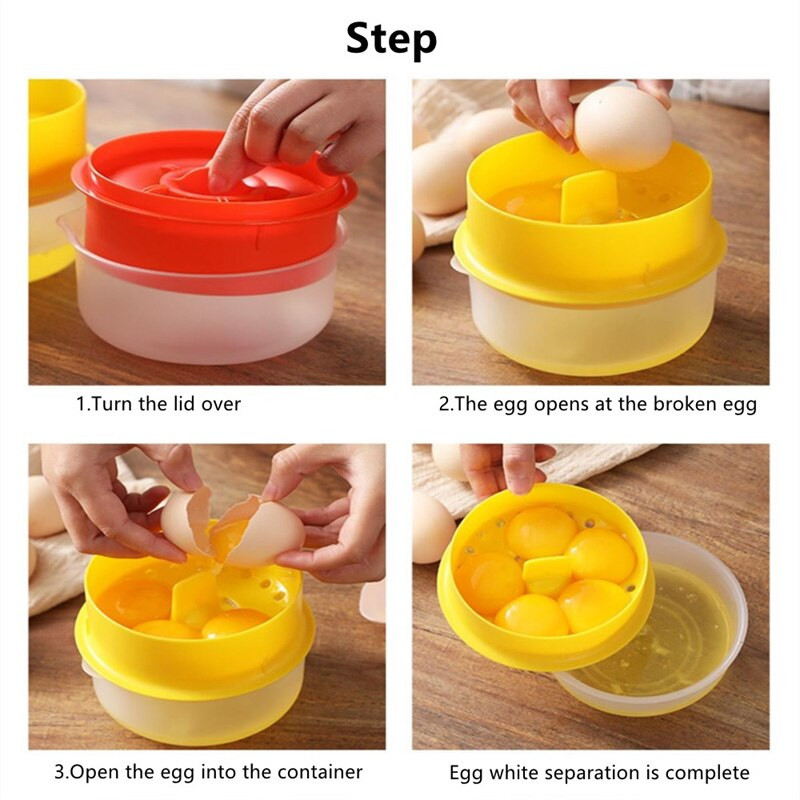 Яйчен белтък Сепаратор за яйчен жълтък Филтър сепаратор Кухненски креативен сепаратор за яйчен жълтък Инструмент за отделяне на яйчен жълтък Кухненски аксесоари