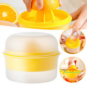 Ručný lis na oddeľovanie vajec 2 v 1, pomarančový a citrónový odšťavovač s vekom, multifunkčné kuchynské príslušenstvo