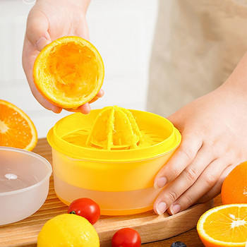 2 в 1 Сепаратор за яйца Ръчна преса Портокал Лимон Сокоизстисквачка за цитрусови плодове с капак Многофункционални кухненски аксесоари