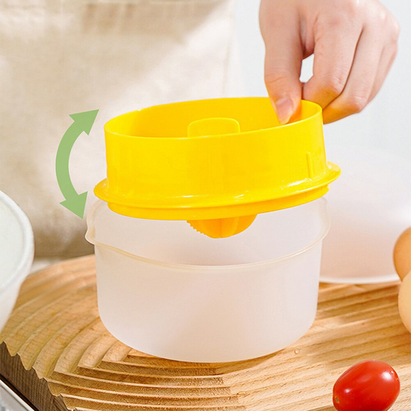 Ručný lis na oddeľovanie vajec 2 v 1, pomarančový a citrónový odšťavovač s vekom, multifunkčné kuchynské príslušenstvo