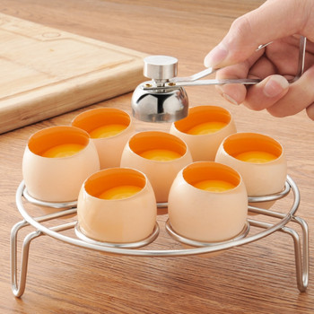 Ψαλίδι από ανοξείδωτο ατσάλι, ψαλίδι για βραστά αυγά, ανοιξιάτικο κέλυφος κολλώδες ψαλίδι αυγού ρυζιού Εργαλεία κουζίνας Διαχωριστής κροτίδων αυγών