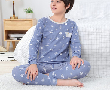 Detské pyžamo pre chlapcov, dvojdielne nohavice a blúzka