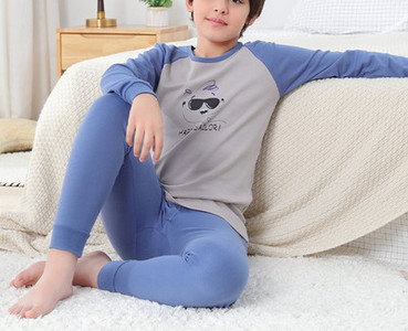 Detské pyžamo pre chlapcov, dvojdielne nohavice a blúzka