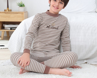 Detské pyžamo pre chlapcov, dvojdielne nohavice a blúzka