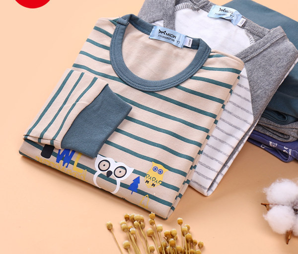 Detské pyžamo pre chlapcov, dvojdielne nohavice a blúzka