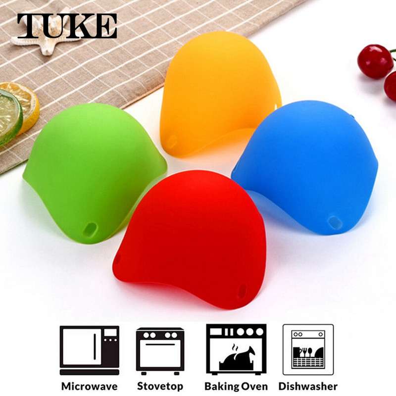 4 ks nových silikónových multifunkčných vajec Poacher Cook Pods Pošírované pečenie Cup Forma Kuchynský dusený riad Kuchynské pomôcky