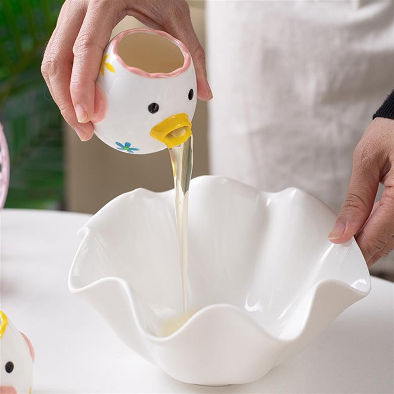 Oddeľovač žĺtkov a bielkov, deliaci filter, sitko, rozdeľovač, extraktor, kuchynský keramický kreslený mini pečenie z nehrdzavejúcej ocele