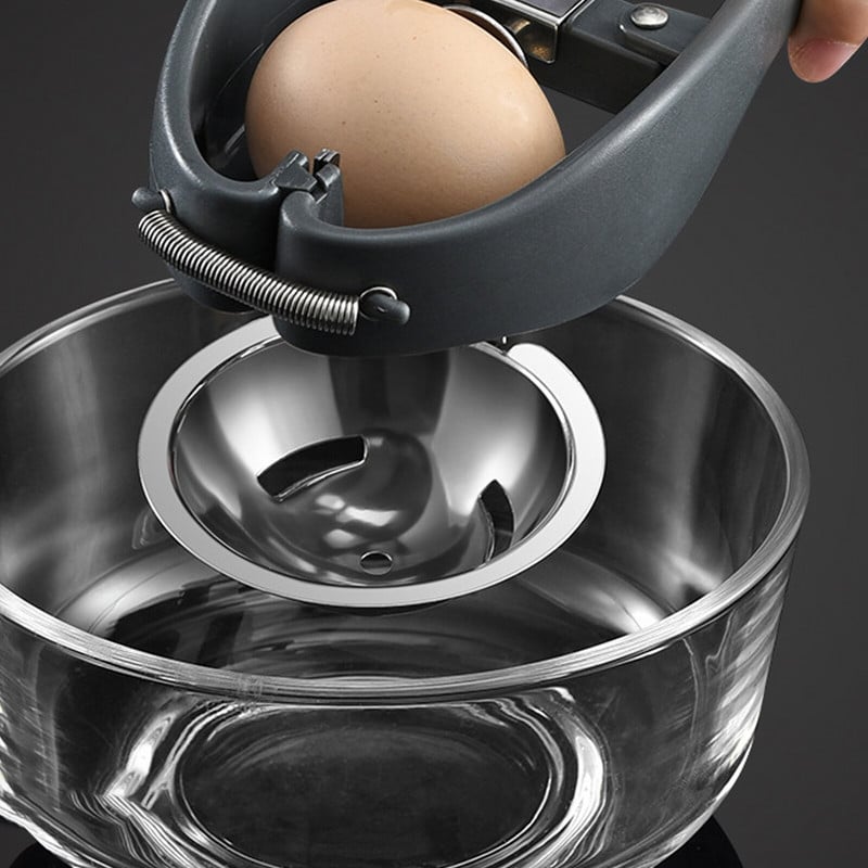Lúpač vaječných škrupín, rýchly otvárač vajec z nehrdzavejúcej ocele, automatický nástroj na lúpanie vajec, jednoduchý krájač vaječných škrupín