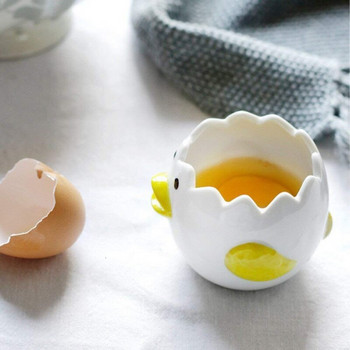 Творчески керамични разделители за яйца Инструменти за разделяне на яйчен жълтък Инструмент за печене Кухня за домашна употреба Основни кухненски джаджи