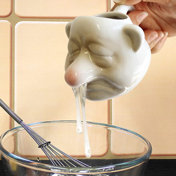 Creative Cute Ceramic Big Nose Egg White Egg Yellow Filter Ceramic Creative Kitchenware Snot Dwarf Egg Аксесоари за готвене