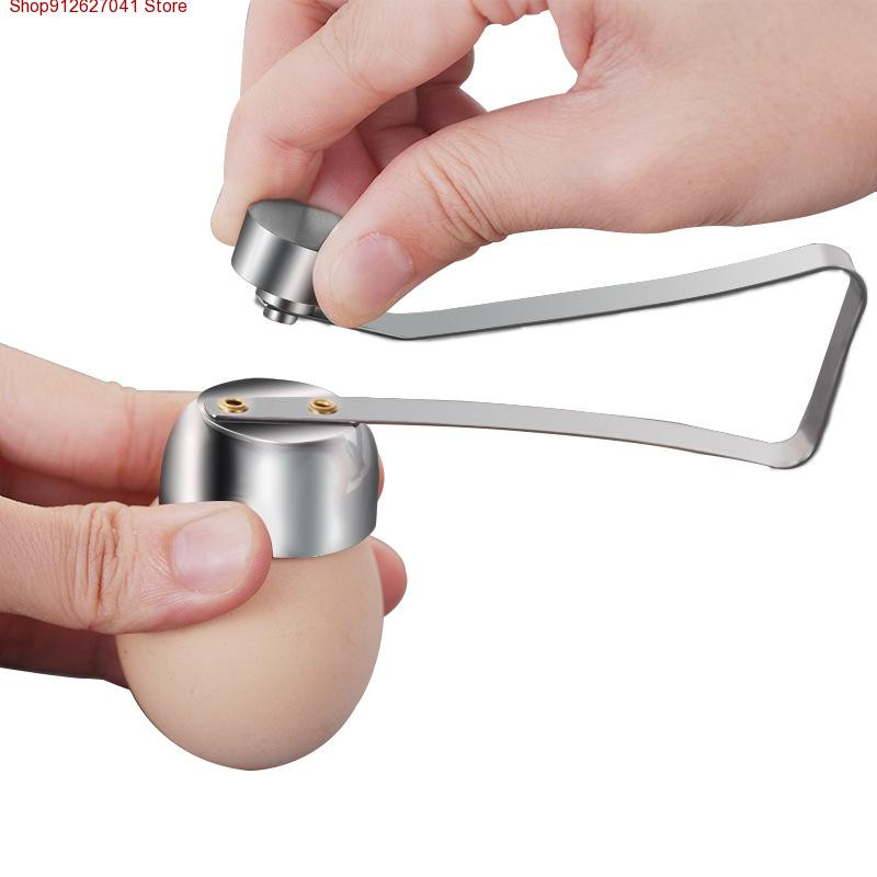 Nerūdijančio plieno virtų kiaušinių žirklės pjaustytuvas lukštų atidarytuvas Lipni ryžių kiaušinių žirklės Virtuvės įrankiai Kiaušinių krekingo separatorius