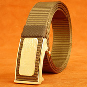 Pánsky textilný opasok s prackou z nehrdzavejúcej ocele