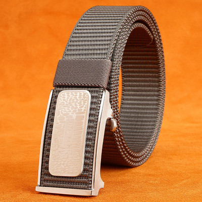 Pánsky textilný opasok s prackou z nehrdzavejúcej ocele