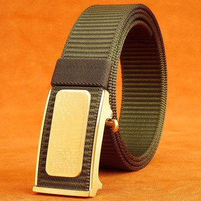 Pánsky textilný opasok s prackou z nehrdzavejúcej ocele