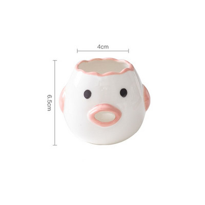 Oddeľovač vaječných bielkov, roztomilý kurací keramický oddeľovač vaječných žĺtkov, filter na vajcia, kuchynské náradie, príslušenstvo na pečenie, stojan na vajcia