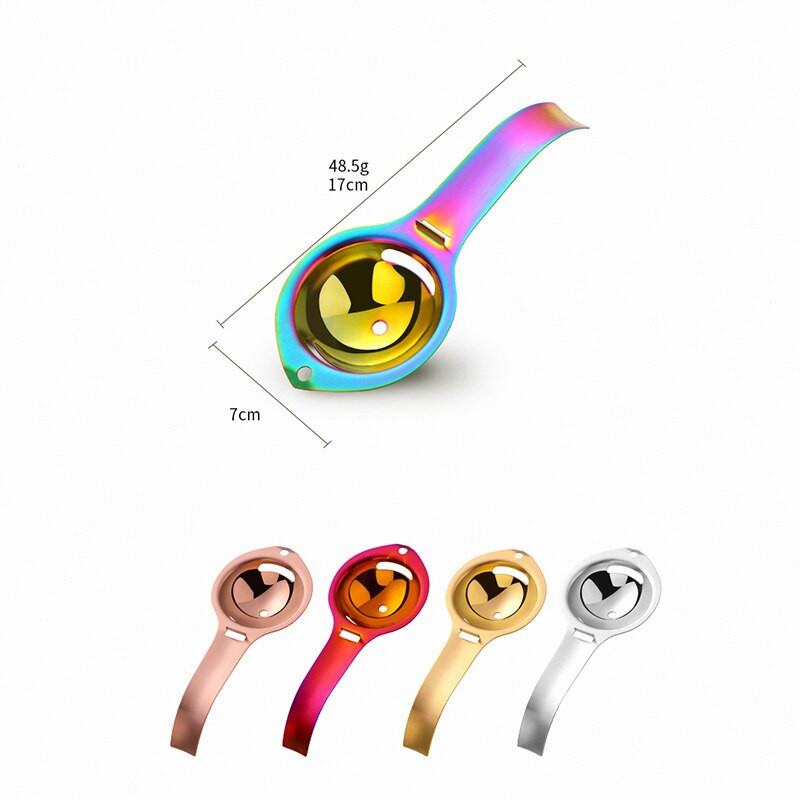 1 ks Nástroj na filtrovanie žĺtkov, oddeľovač bielkov, kuchynské príslušenstvo z nehrdzavejúcej ocele, oddeľovací lievik, lyžica, oddeľovač vajec