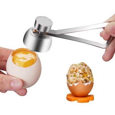 Egg Scissors Topper Shell Top Eggshell Cutter Knocker Ανοξείδωτο ατσάλι Βραστό ωμό ανοιχτήρι Κράκερ διαχωριστικό Εργαλεία κουζίνας
