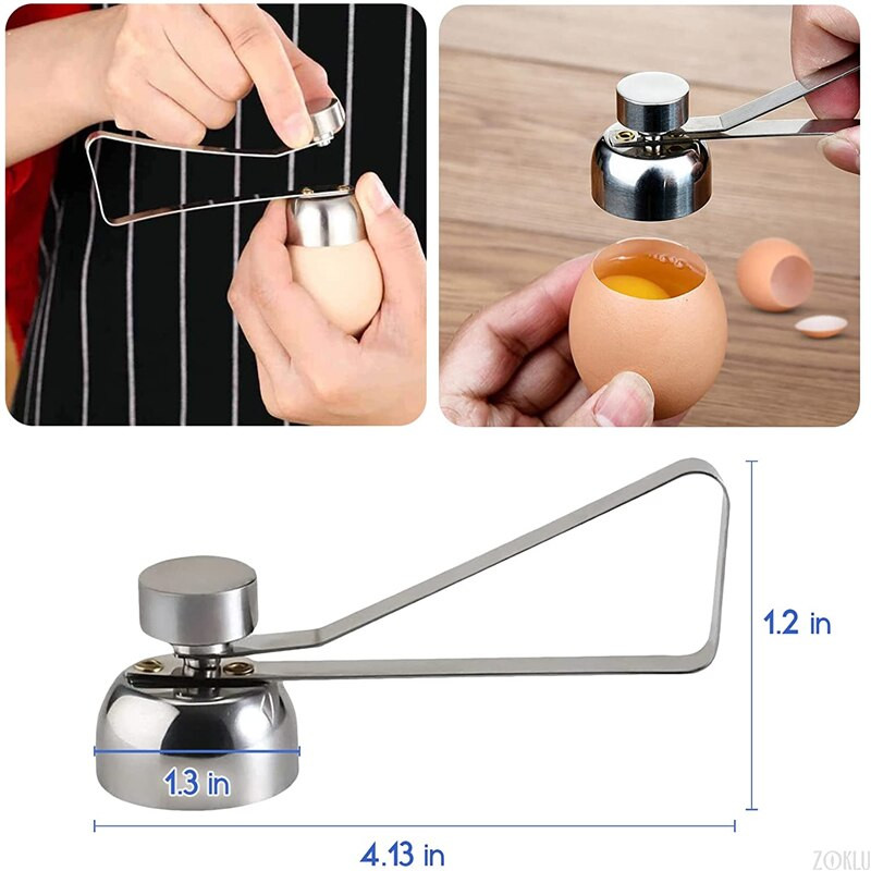 Kiaušinių žirklės su lukštais Viršutinis kiaušinių lukštų pjaustytuvas Nerūdijančio plieno virtų žalių kiaušinių atidarytuvas Krekingo atskyriklis Virtuvės įrankiai