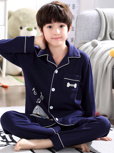 Πιτζάμες  για αγόρια με κουμπιά και τσέπη