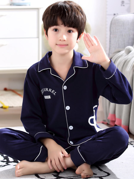 Πιτζάμες  για αγόρια με κουμπιά και τσέπη