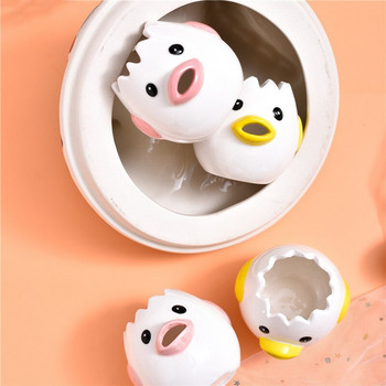 Κεραμικά Διαχωριστικά Αυγών Δημιουργικά κινούμενα σχέδια Εργαλεία διαχωρισμού λευκού κρόκου αυγού γκόμενα Εργαλεία για το σπίτι Σκεύη Αυγοθήκη Κουζίνα Gadgets Εργαλείο ψησίματος