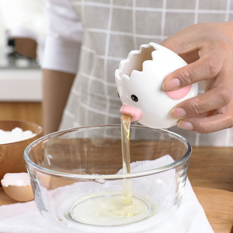 Roztomilý kurací keramický oddeľovač bielkovín, kreatívny oddeľovač bielkovín a žĺtkov, filter na pečenie, kuchynské doplnky, praktické