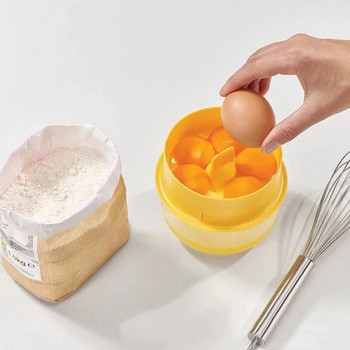 Νέο πλαστικό διαχωριστικό αυγών Κοσκινιστικό λευκού κρόκου Κουζίνα σπιτιού σεφ Τραπεζαρία Gadget μαγείρεμα Διαχωριστής αυγών Διαχωριστής κόσκινου Εργαλεία χειρός αυγών