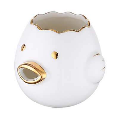 Oddeľovač vajec Keramický oddeľovač žĺtkov a bielkov Roztomilý oddeľovač žĺtkov Kreslený roztomilý automatický oddeľovač Kuchynské pomôcky C66