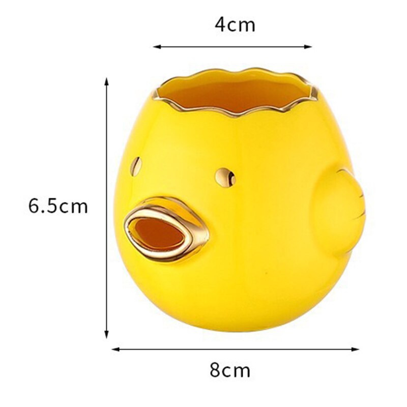 Oddeľovač vajec Keramický oddeľovač žĺtkov a bielkov Roztomilý oddeľovač žĺtkov Kreslený roztomilý automatický oddeľovač Kuchynské pomôcky C66