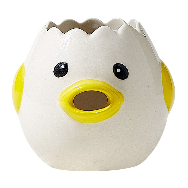 Kreatívny keramický oddeľovač žĺtkov a bielkov, potravinárske nástroje na vajíčka, oddeľovač vajec, nástroj na pečenie, domáce použitie, kuchynské náradie.