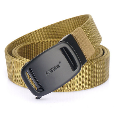 Pánsky plátený opasok s kovovou prackou - niekoľko farieb