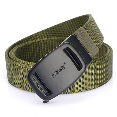 Pánsky plátený opasok s kovovou prackou - niekoľko farieb