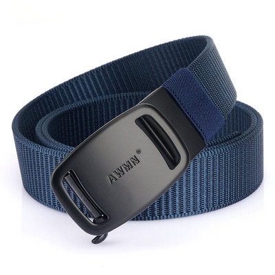 Pánsky plátený opasok s kovovou prackou - niekoľko farieb