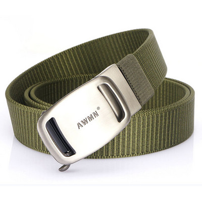 Pánsky plátený opasok s kovovou prackou - niekoľko farieb