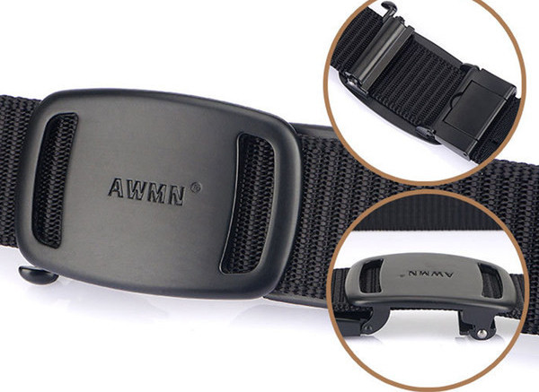 Pánsky plátený opasok s kovovou prackou - niekoľko farieb