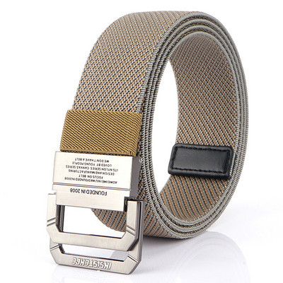 Tekstilinis vyriškas diržas su kelių spalvų užrašu