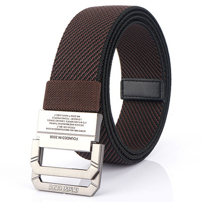 Tekstilinis vyriškas diržas su kelių spalvų užrašu