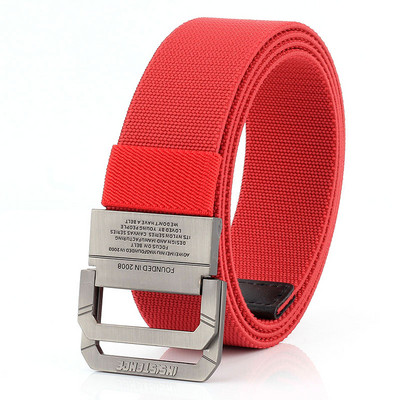 Tekstilinis vyriškas diržas su kelių spalvų užrašu