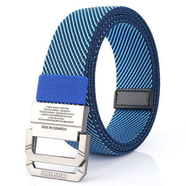 Tekstilinis vyriškas diržas su kelių spalvų užrašu