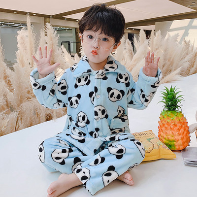 Vaikiška rudens-žiemos pižama berniukams su siuvinėjimais