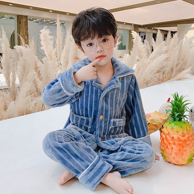 Vaikiška rudens-žiemos pižama berniukams su siuvinėjimais