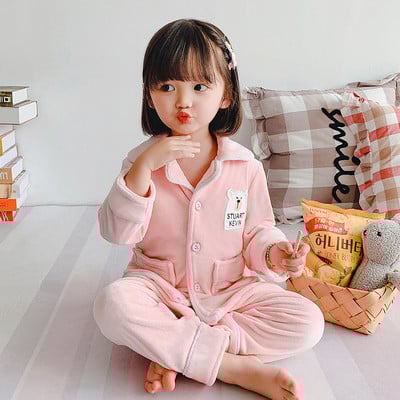 Vaikiška rudens-žiemos pižama berniukams su siuvinėjimais