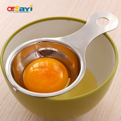 Инструменти за разделяне на белтъци от неръждаема стомана Джаджи за филтър за яйчен жълтък Кухненски инструменти за яйца Печене Джаджи за готвене