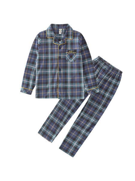 Chlapčenské pyžamo s ležérnou potlačou a gombíkmi