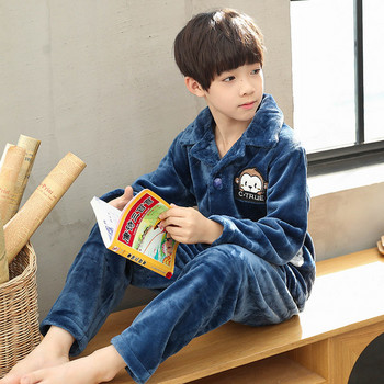 Детска пижама за момчета от две части -плюшен модел